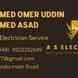 A S Electrician visiting card
