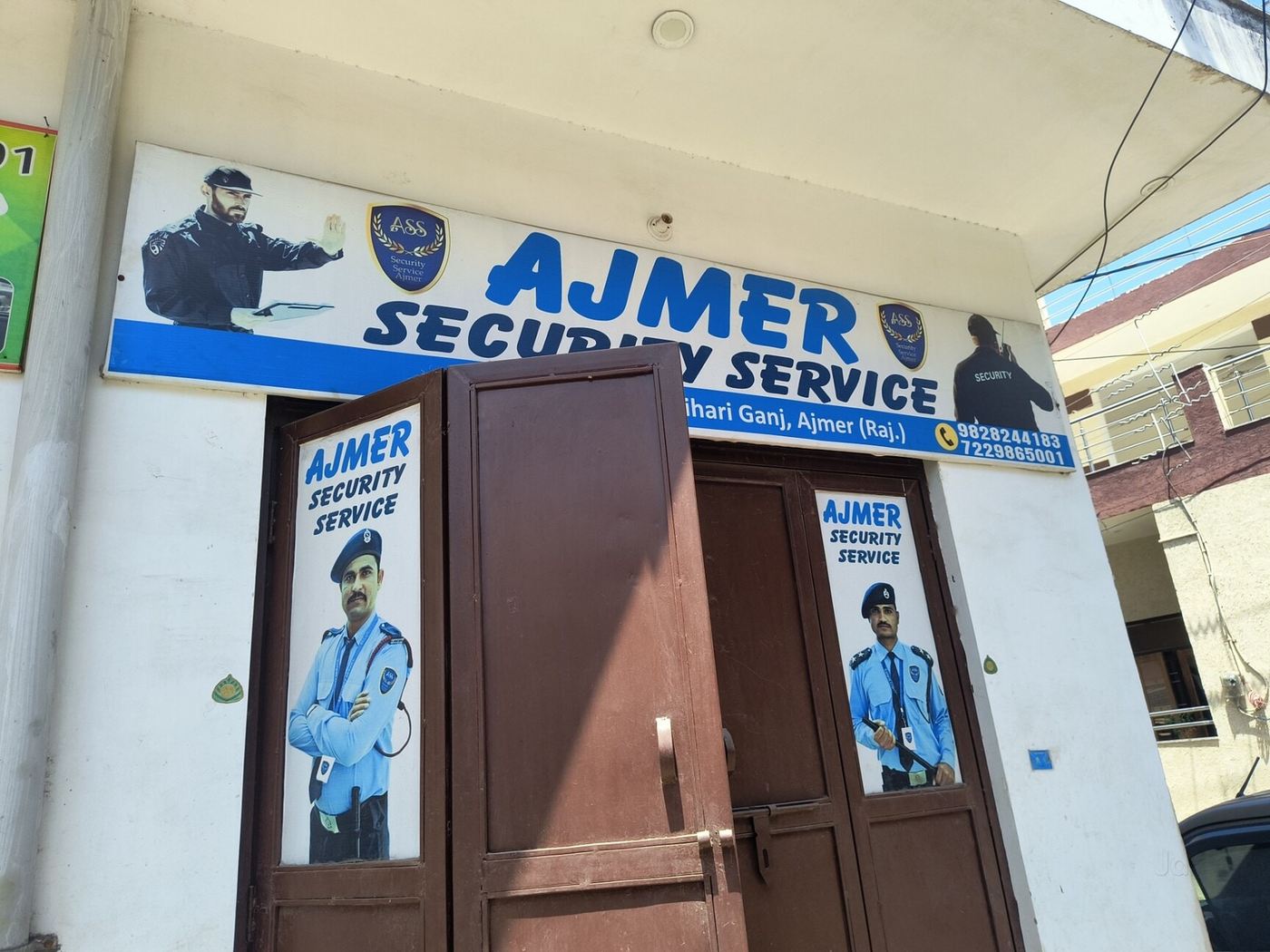 Ajmer Security Service visiting card