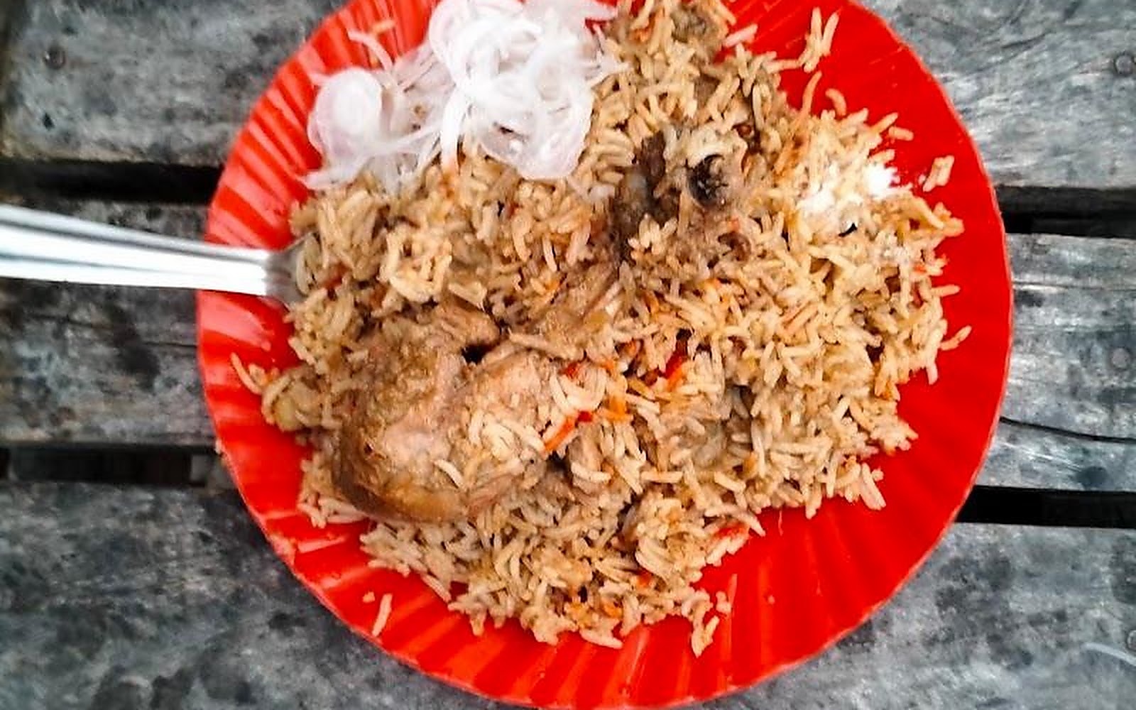 Amethi biryani adda ...chicken/Anda biryani & chicken kabab paratha visiting card
