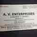 Av Enterprises visiting card