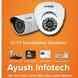 Ayush Infotech visiting card