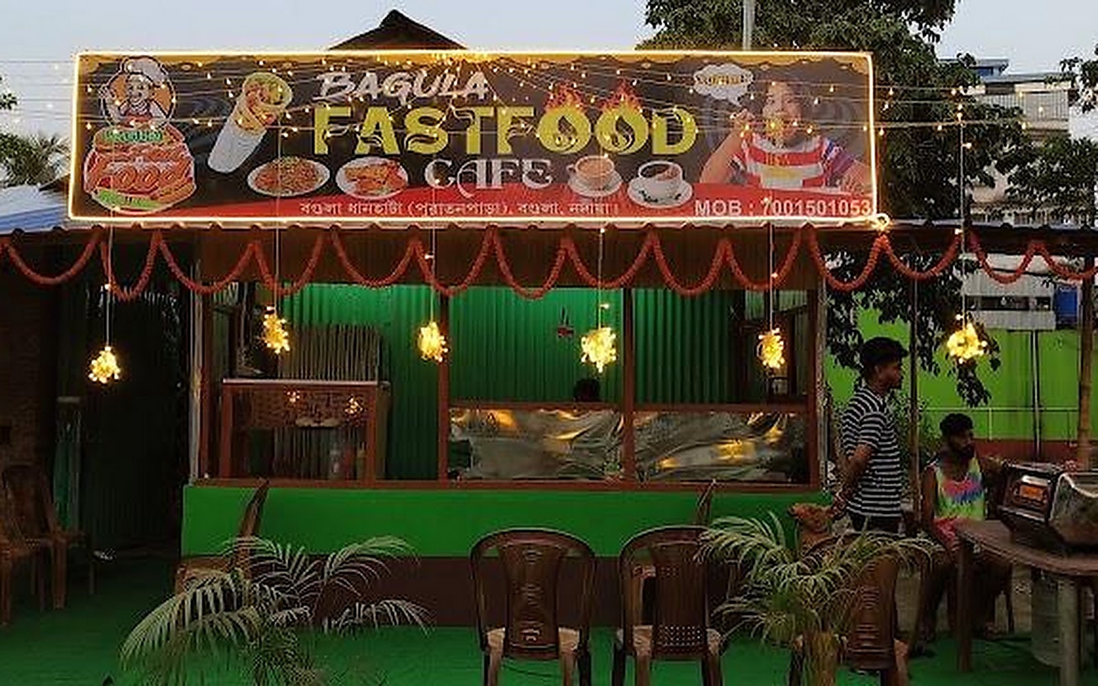 BAGULA FAST FOOD CAFE visiting card