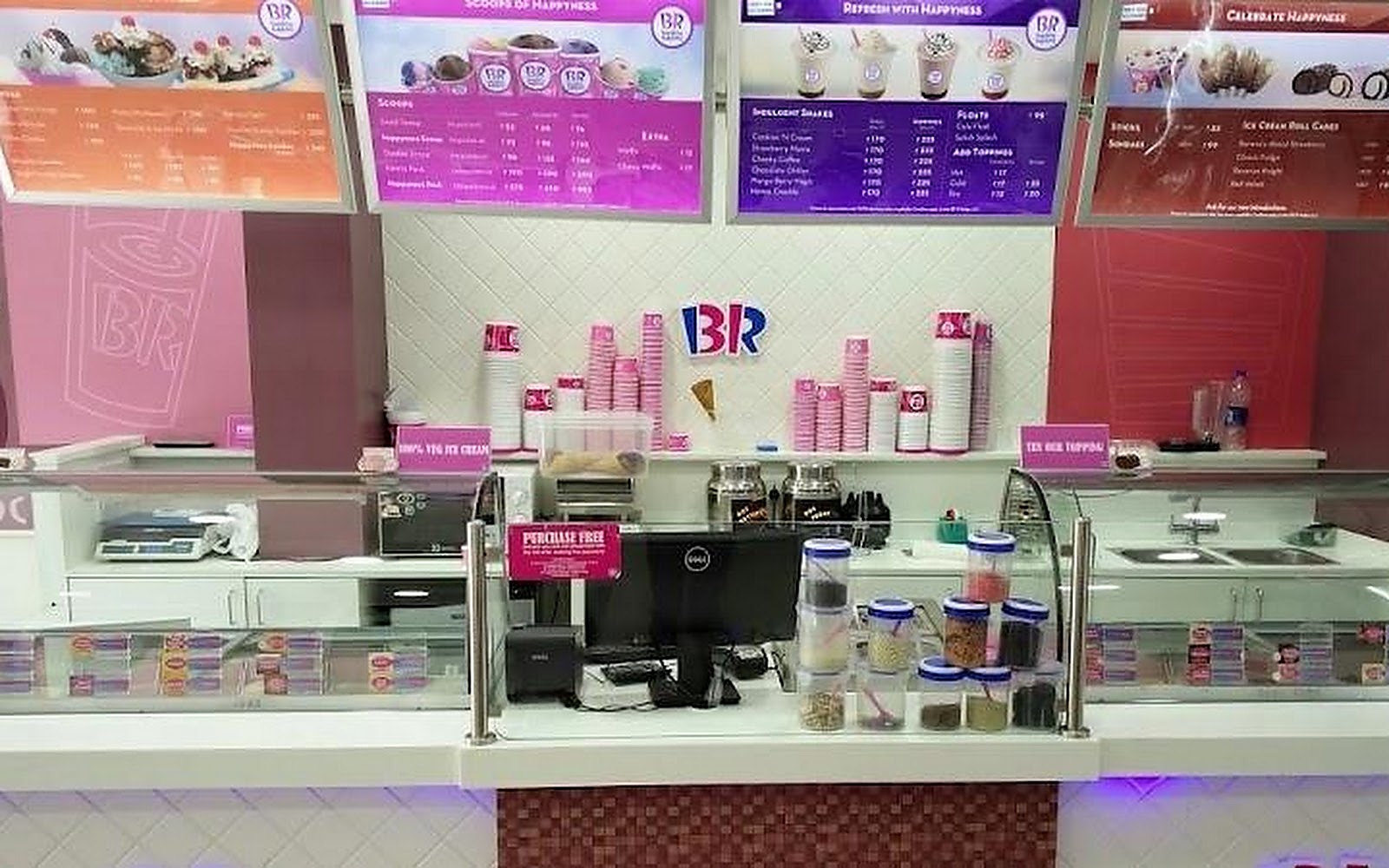 Baskin Robbins Davangere visiting card