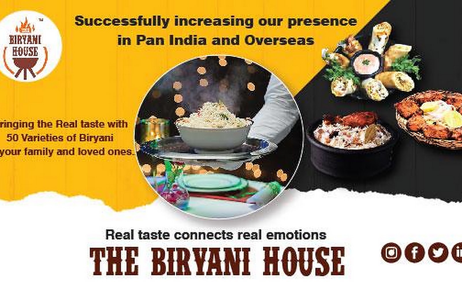 Biryani House Bihta visiting card
