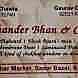 Chander Bhan & Co. visiting card