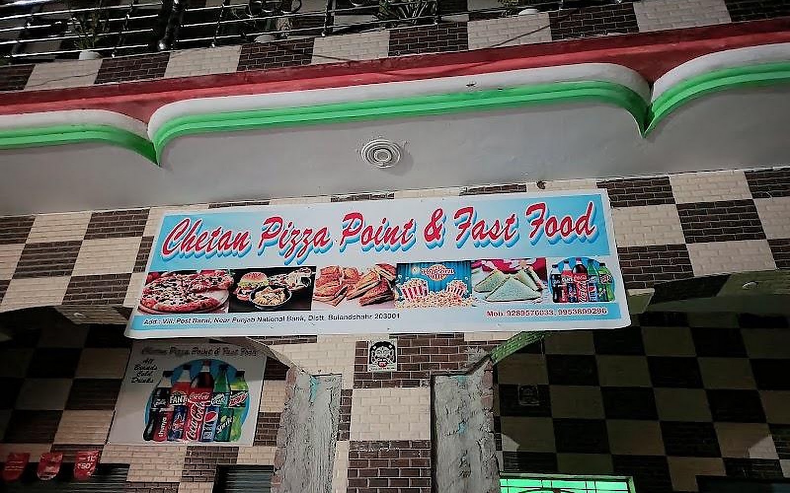 Chetan Pizza Point Bulandshahr visiting card