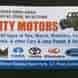 City Motors visiting card