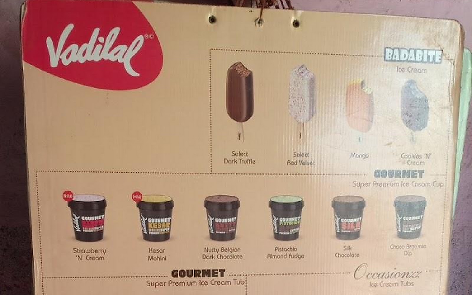 Cool point vadilal ice cream Bharuch visiting card
