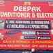 Deepak Air conditionar & Electronics visiting card