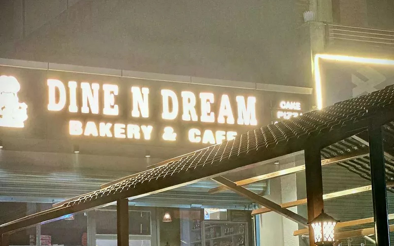 Dine N Dream Best bakery and cafe Amritsar visiting card