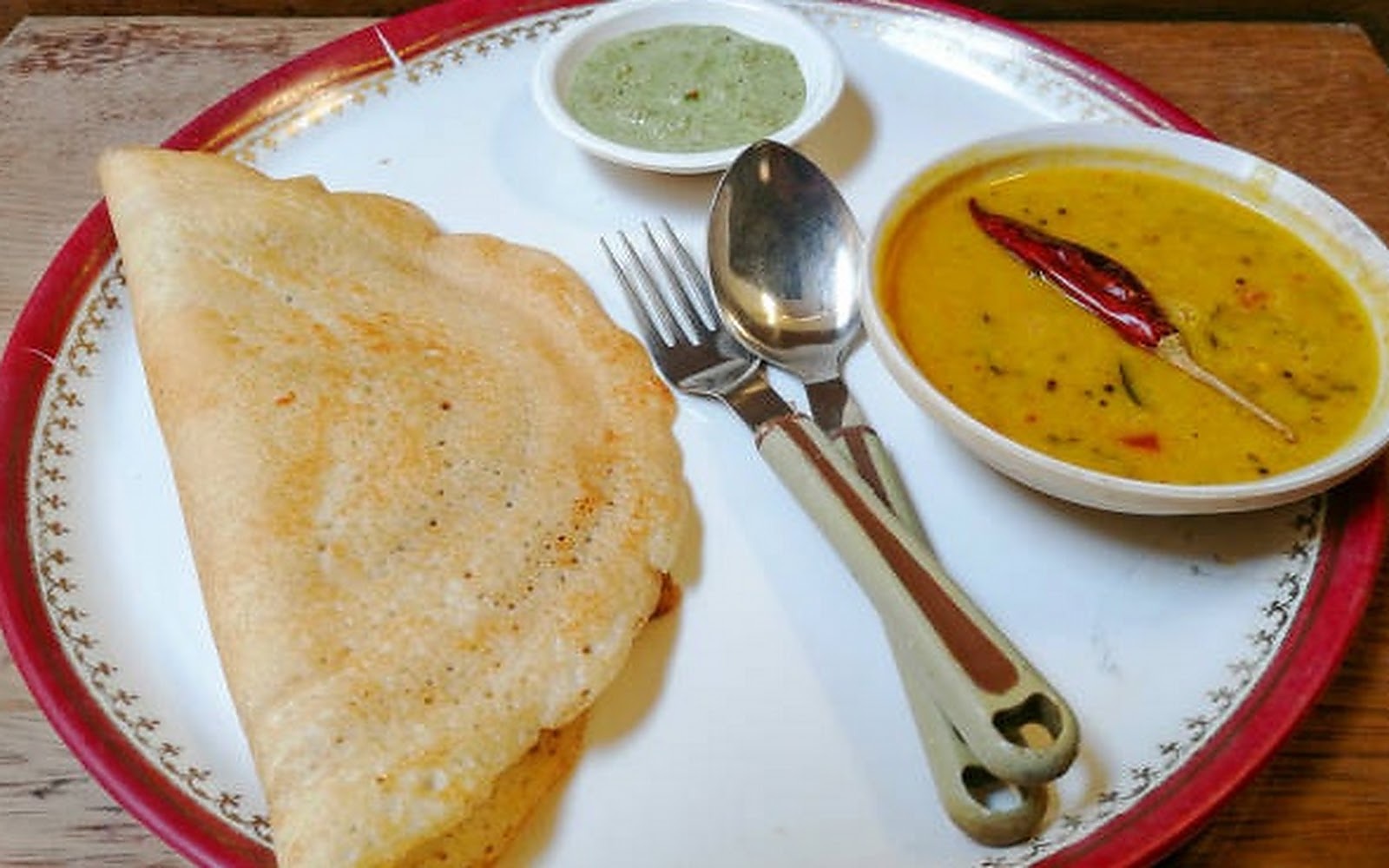Dosa Corner Basdevpura visiting card