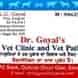 Dr. Goyal'S Pet Vet Clinic And Vet Path Lab visiting card