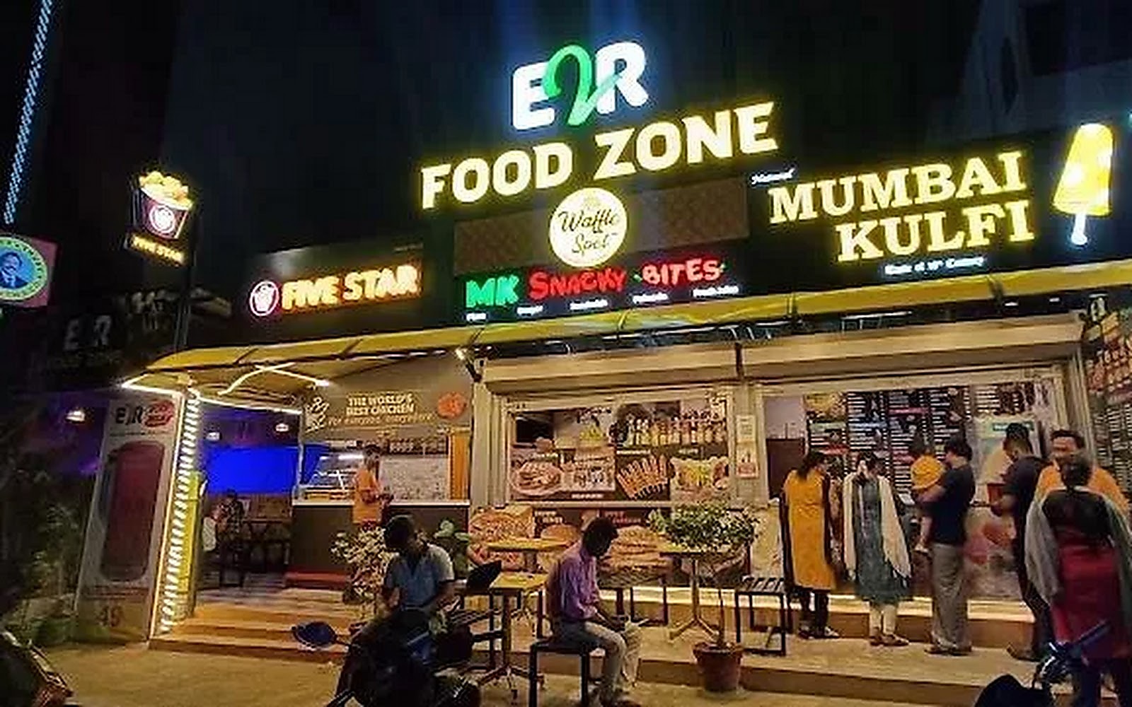 E2R Food Zone Chennai visiting card