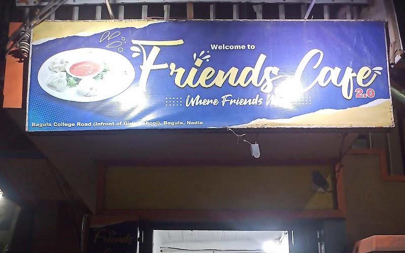 friends cafe 2.0 Bagula visiting card