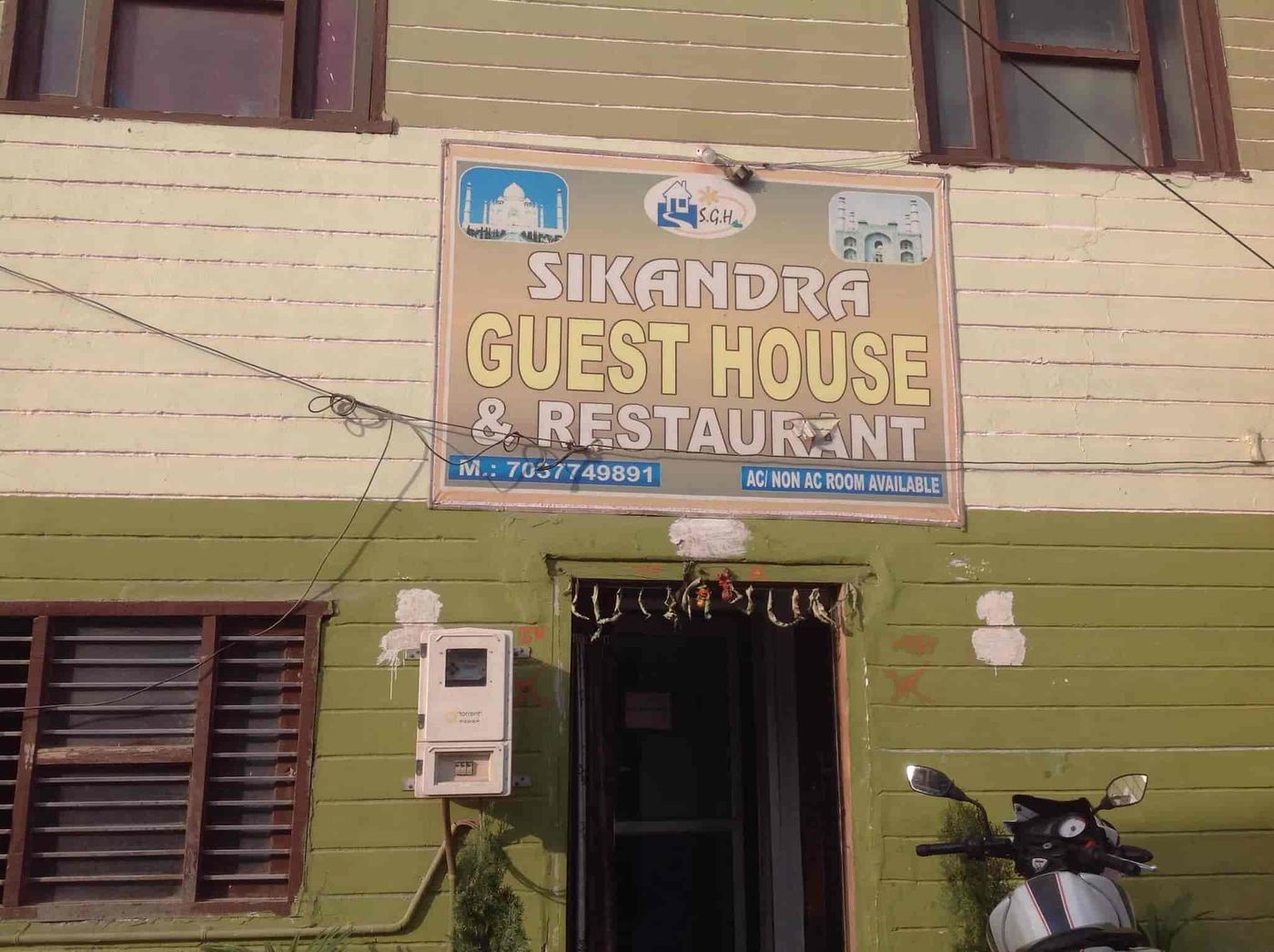 Ganga Guest House visiting card
