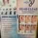 HEAR CLEAR HEARING & SPEECH CLINIC visiting card
