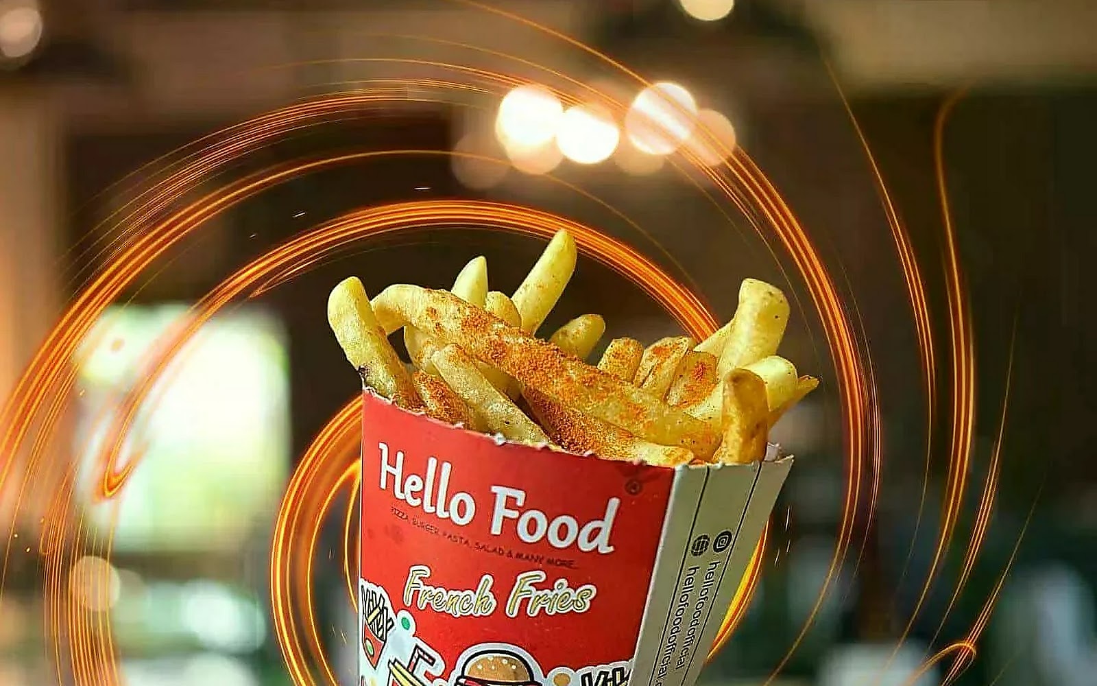 Hello Food Dhuri visiting card