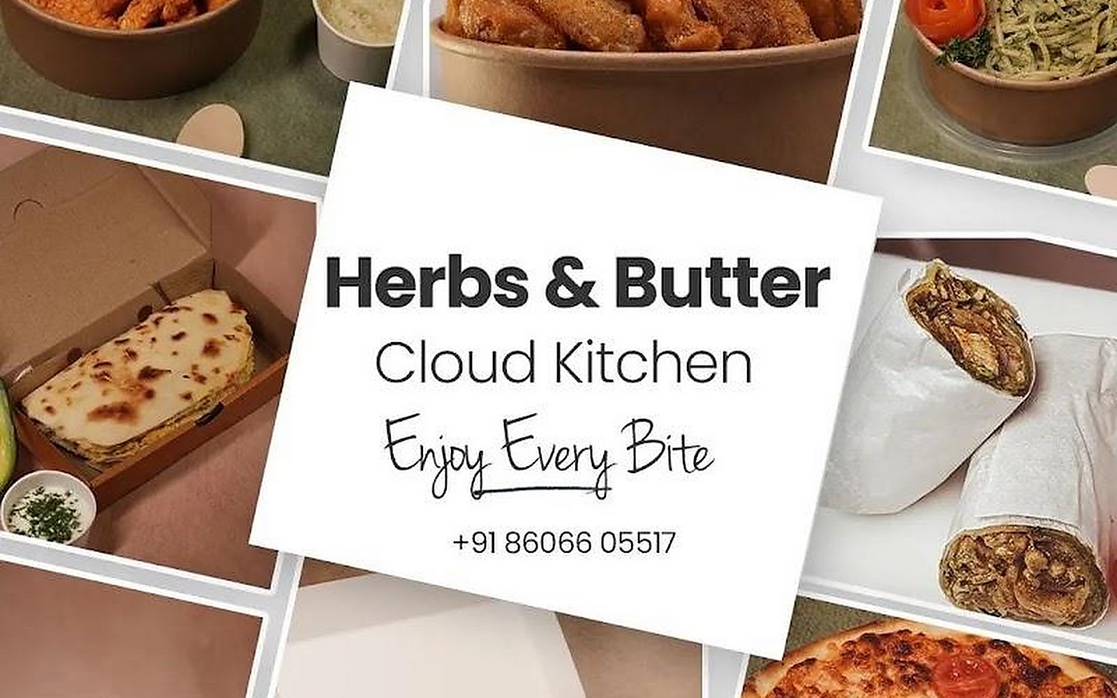 Herbs And Butter A Continental Cloud Kitchen Ernakulam visiting card