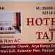 Hotel Taj visiting card