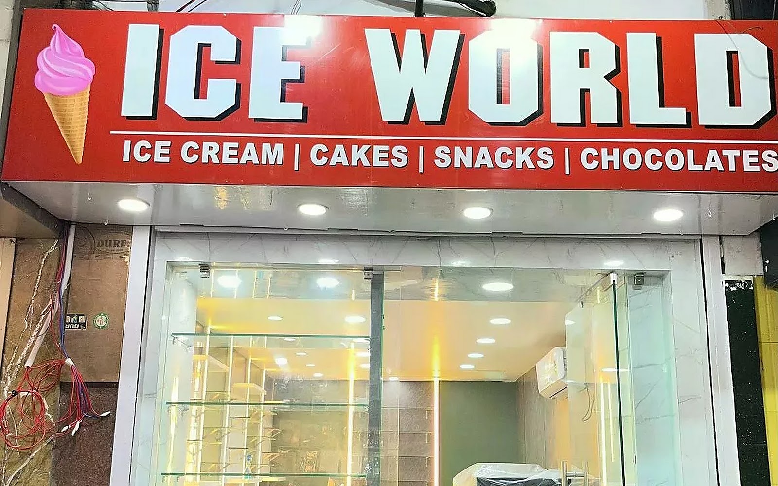 Ice world Dhanbad visiting card