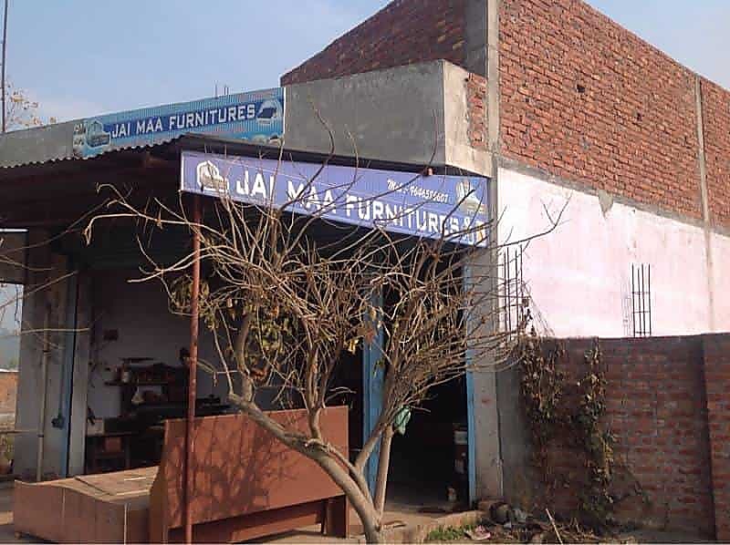 Jai Maa Furnitures visiting card