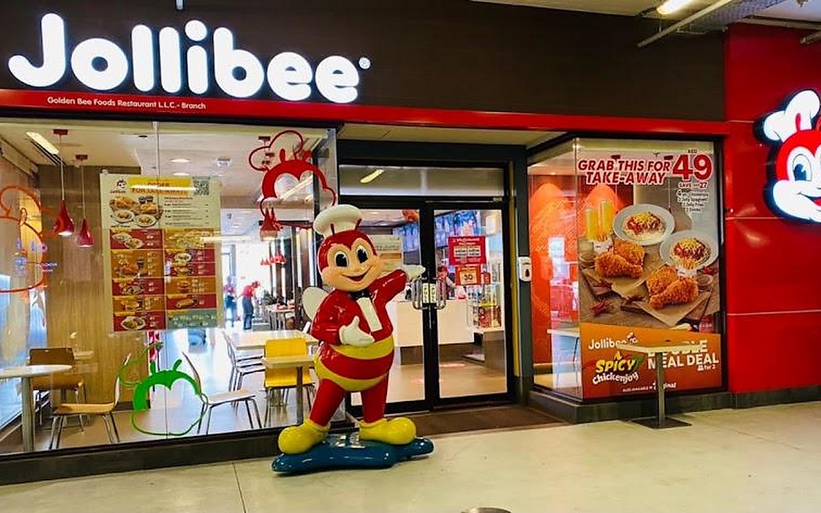 Jollibee BurJuman Dubai visiting card