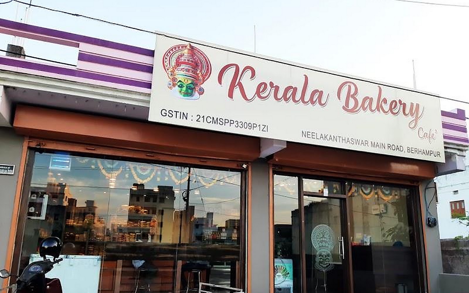 Kerala Bakery Cafe Berhampur visiting card