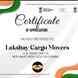 Lakshay Cargo Movers visiting card