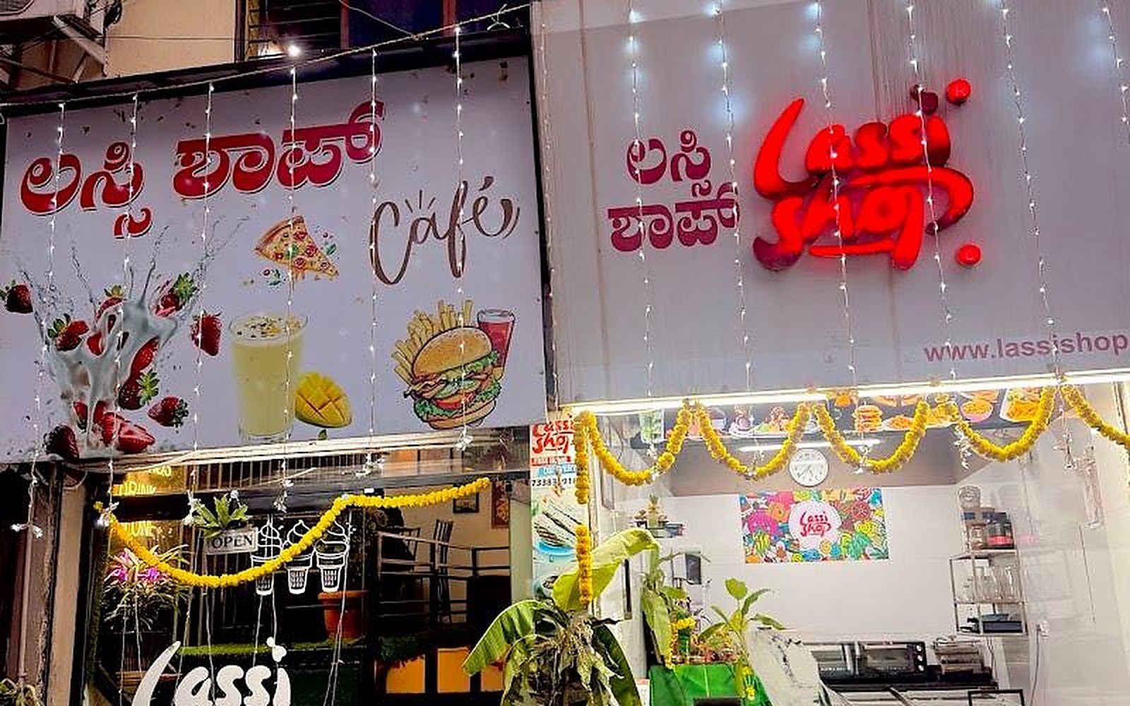 Lassi Shop Davangere visiting card