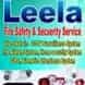 Leela Fire Safety and Security Services visiting card