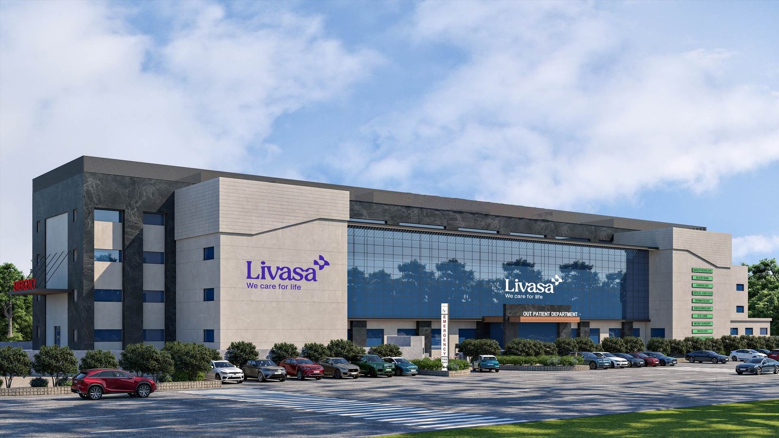 Livasa Hospital visiting card