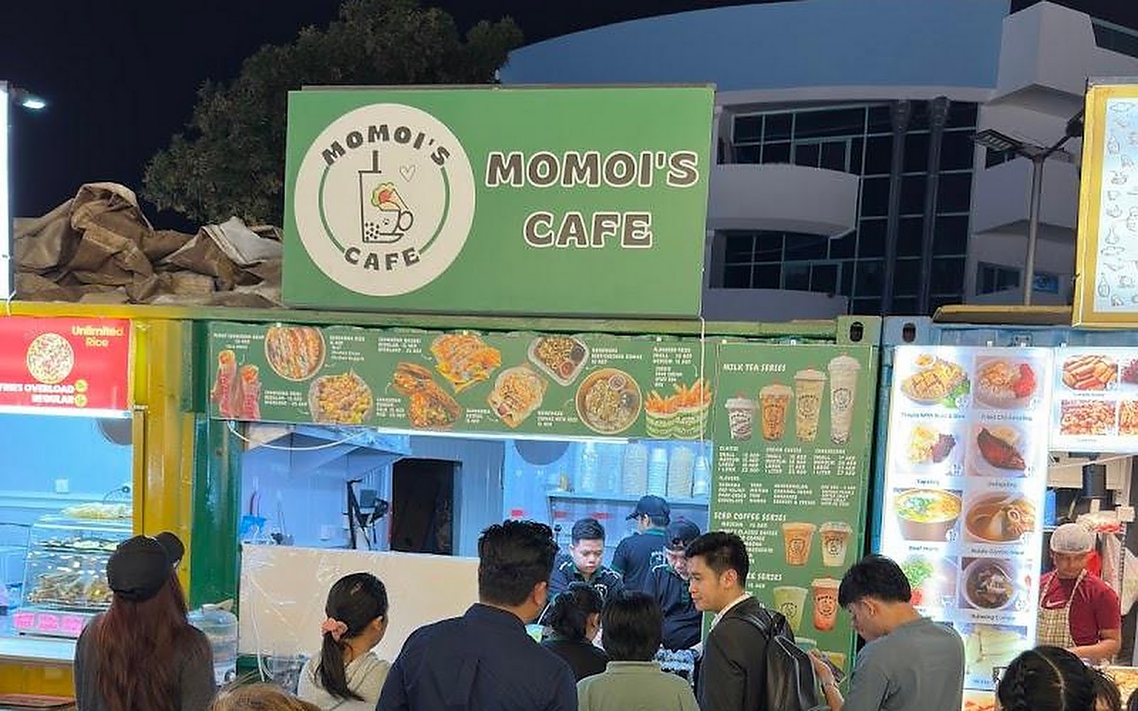 Momoi’s Cafe Burjuman Night Market Dubai visiting card