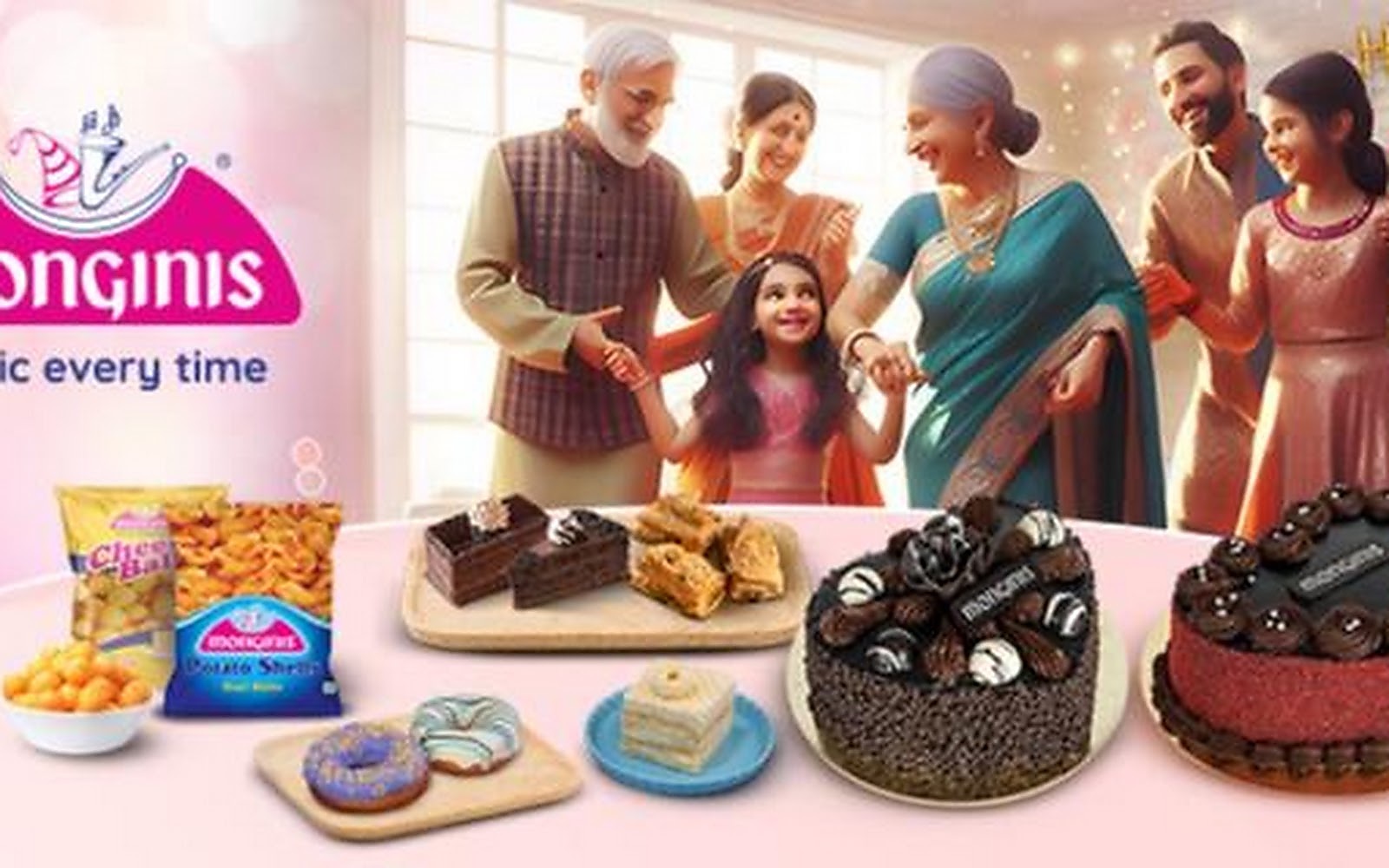 Monginis Cake Shop Akola visiting card