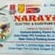 Narayan Electric and Hardware visiting card
