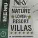 Nature Lover Resort visiting card