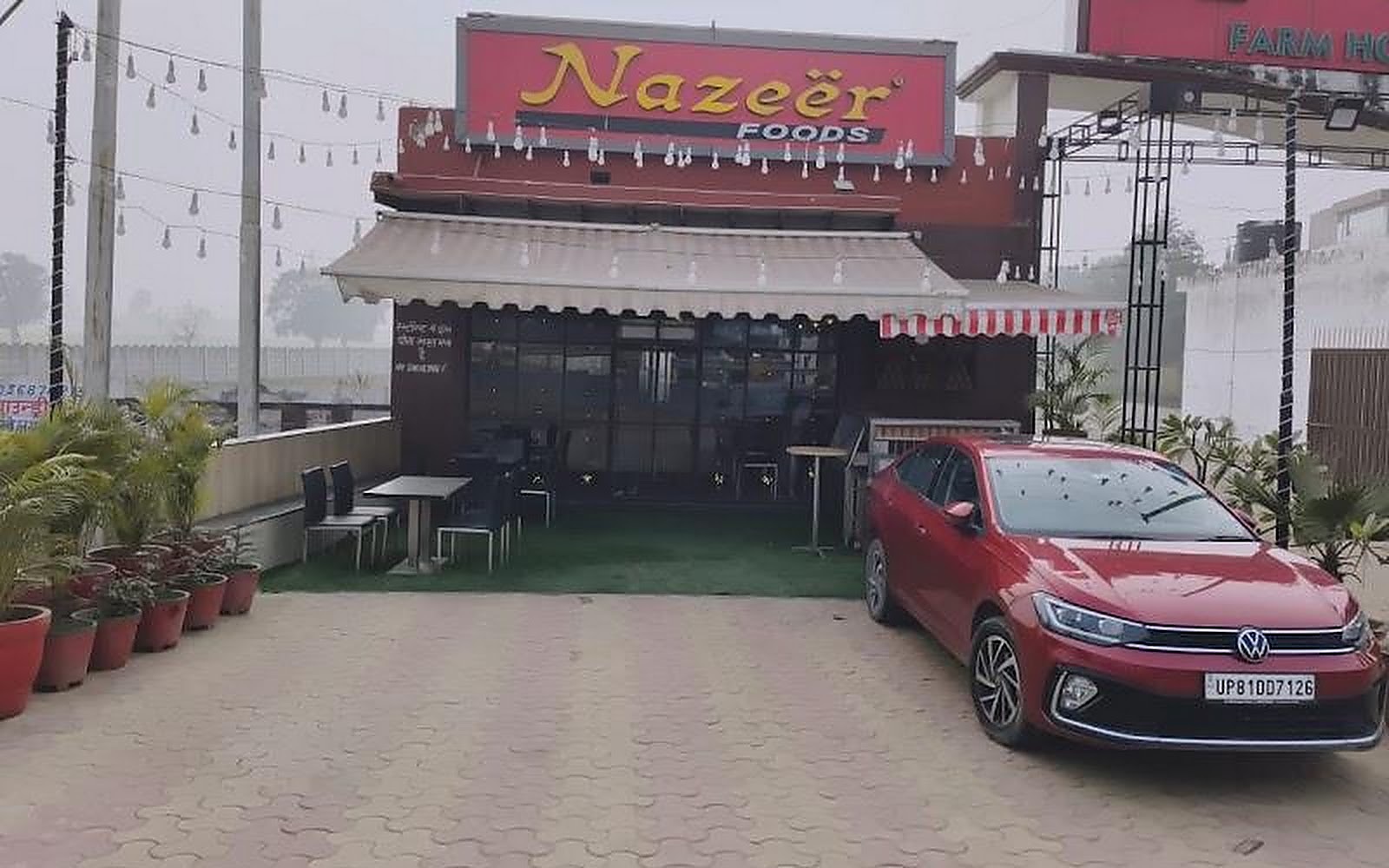 Nazeer Foods Bulandshahr visiting card