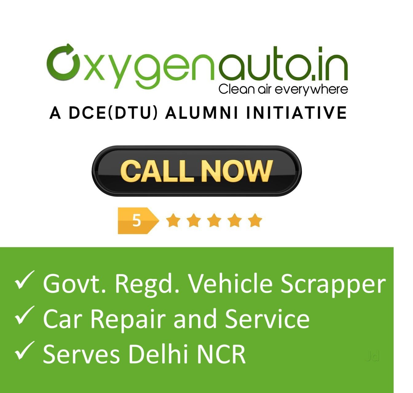 Oxygen Auto visiting card
