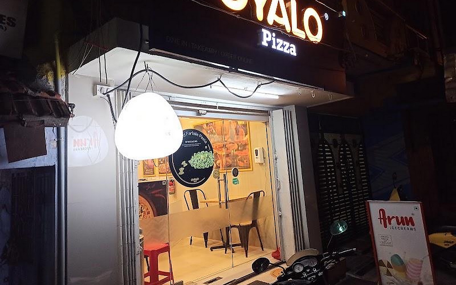 Oyalo - Pizza Dharmapuri visiting card