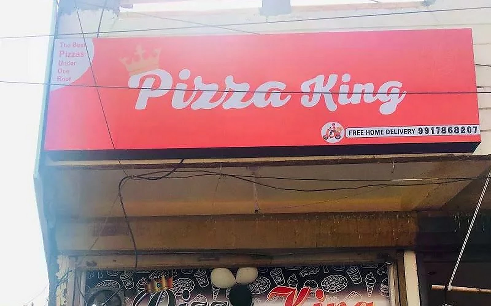 PIZZA KING Deoband visiting card