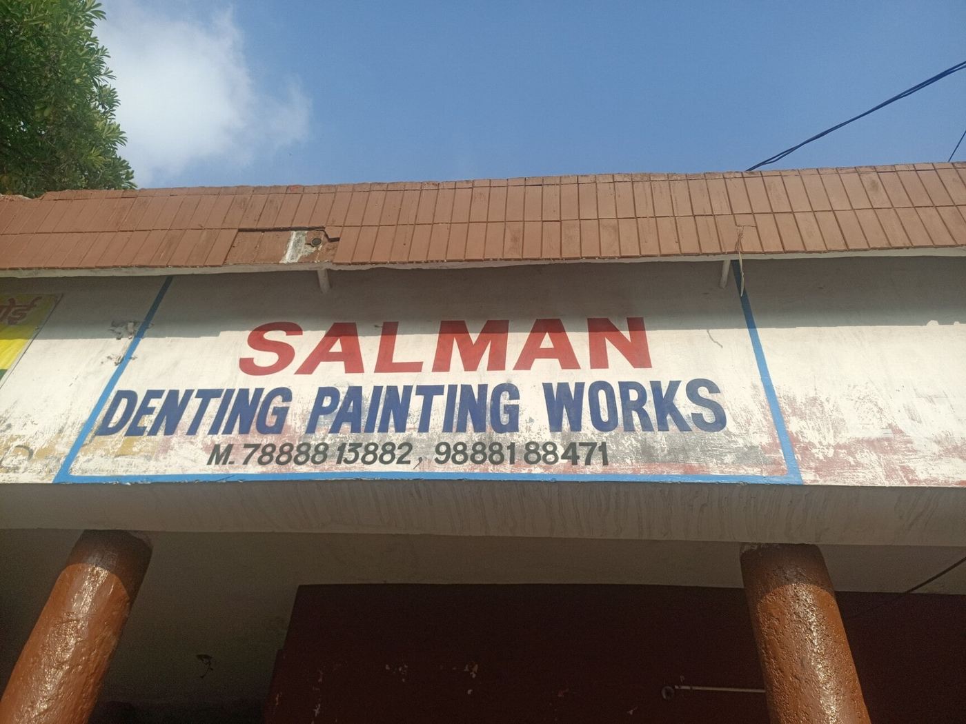 Salman Denting Painting Works visiting card