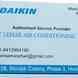 Sheet Lahar AIR Conditioning Works visiting card