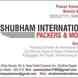 Shubham International Packers and Movers visiting card