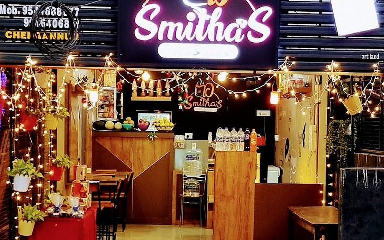 Smitha's Cakes & Bakes Chengannur visiting card