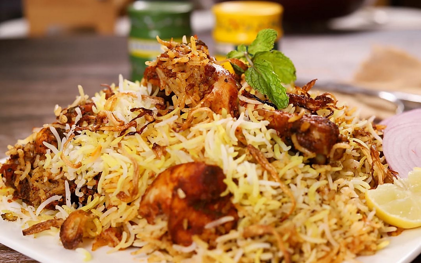 Sri Manikanta Biryani House Bobbili visiting card