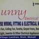 Sunny Electrical Works visiting card