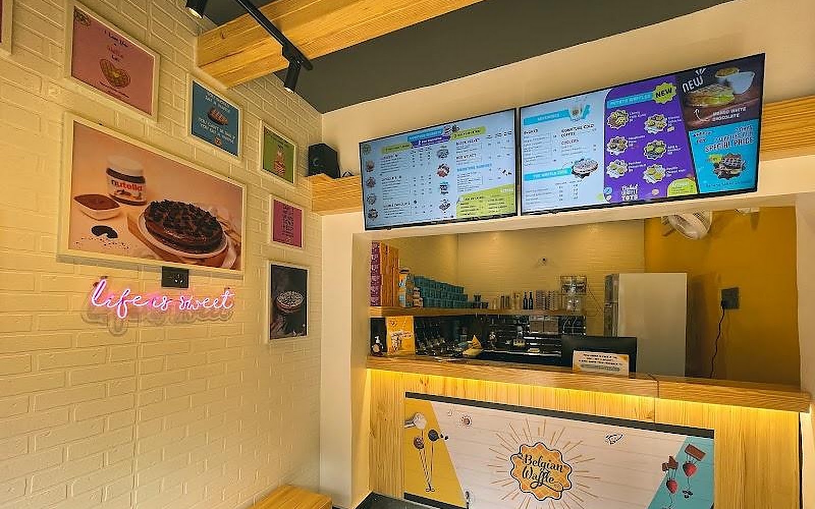The Belgian Waffle Co Akola visiting card