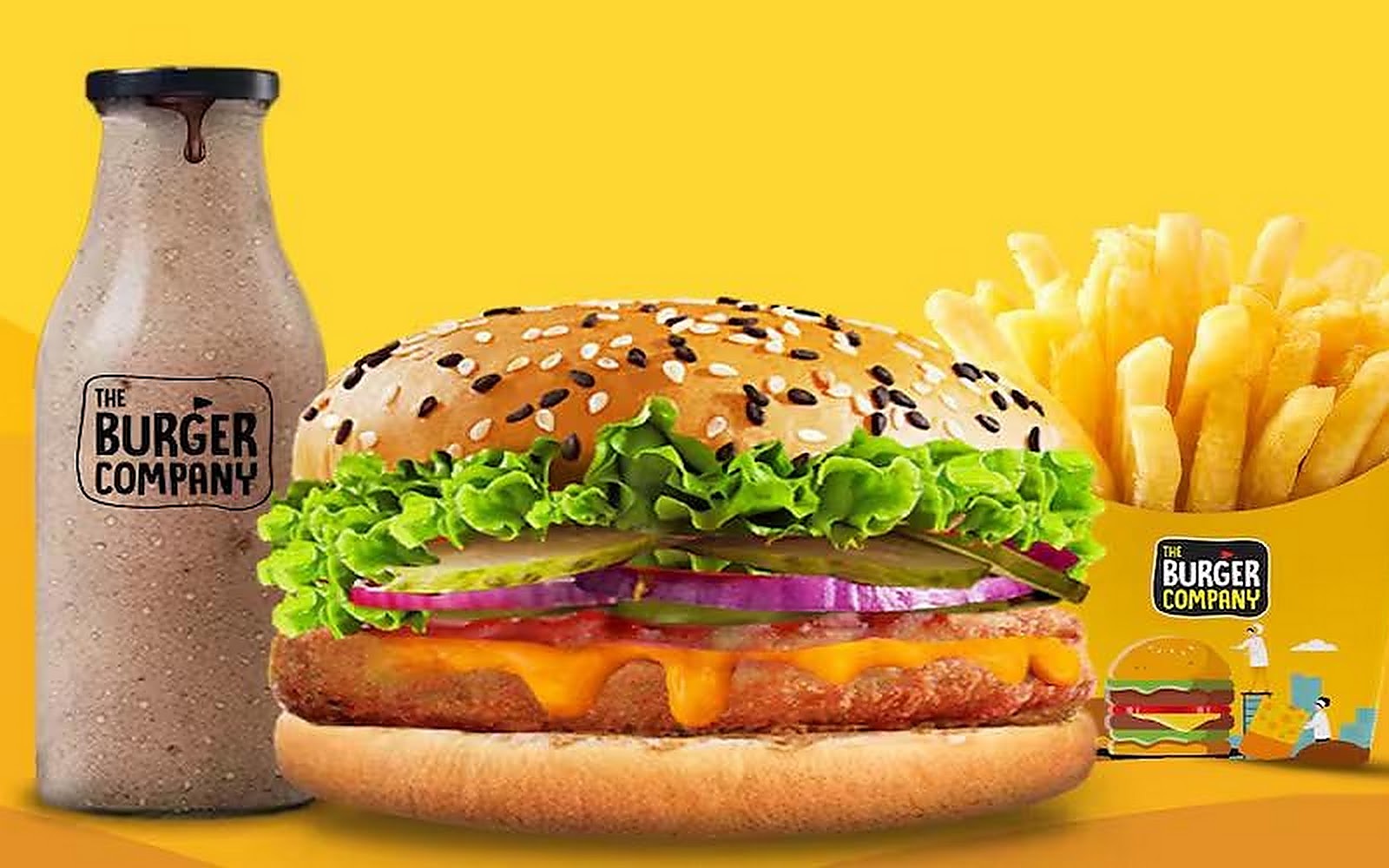 The Burger Company Nagpur visiting card