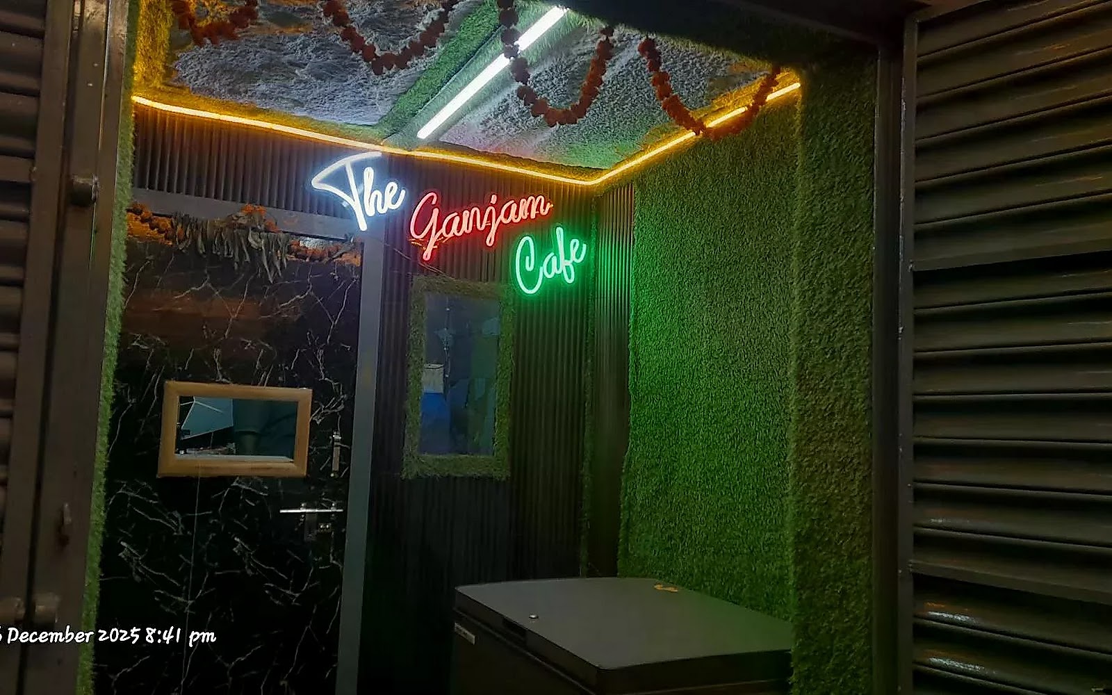 THE GANJAM CAFE visiting card