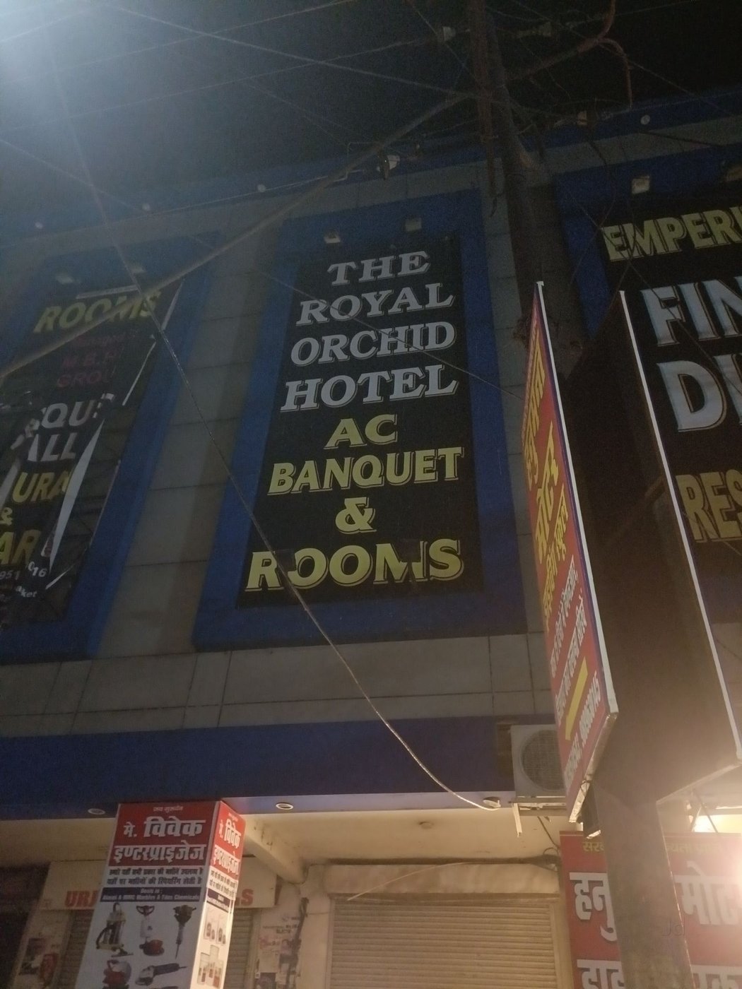 The Royal Orchid Hotel & Banquet visiting card