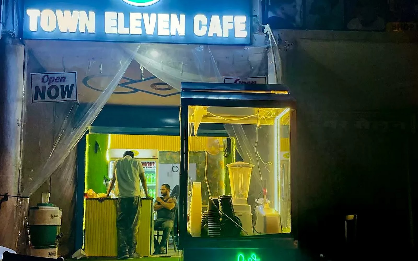 Town Eleven Cafe Gohana visiting card